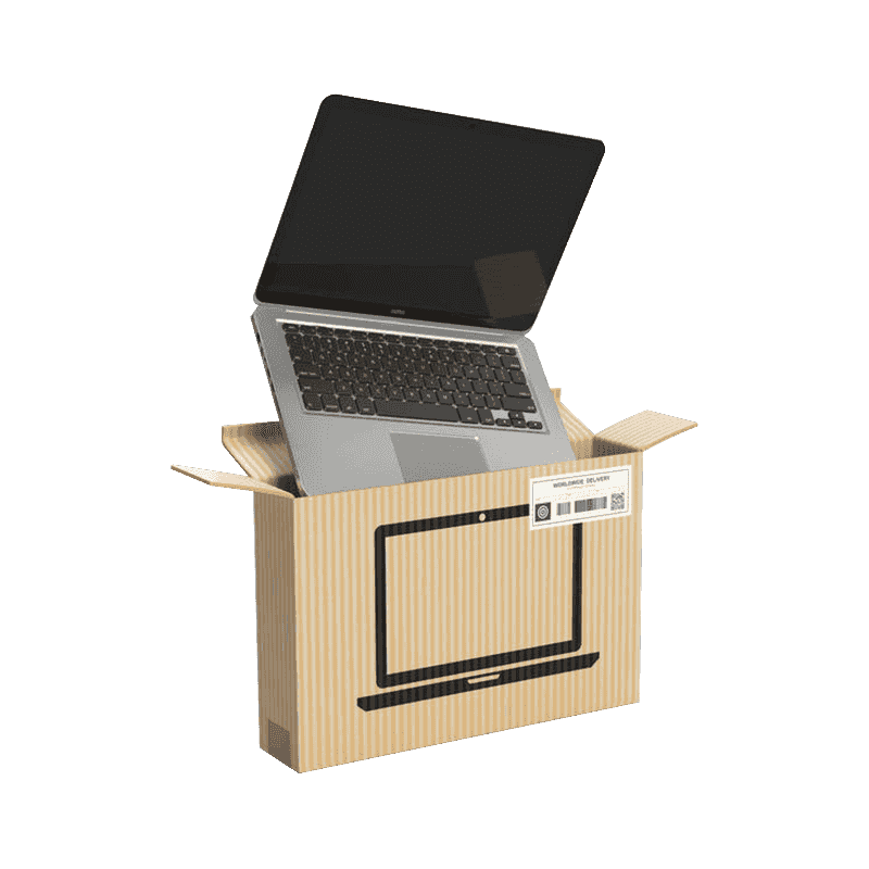 Krabice na balení notebooků z vlnité lepenky