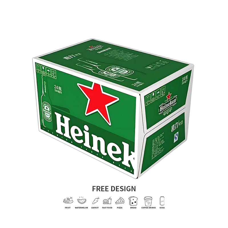 Vlnité krabice na balení alkoholu