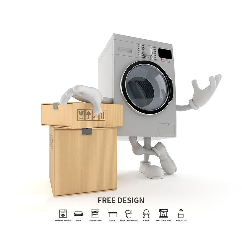 Krabice na balení praček z vlnité lepenky