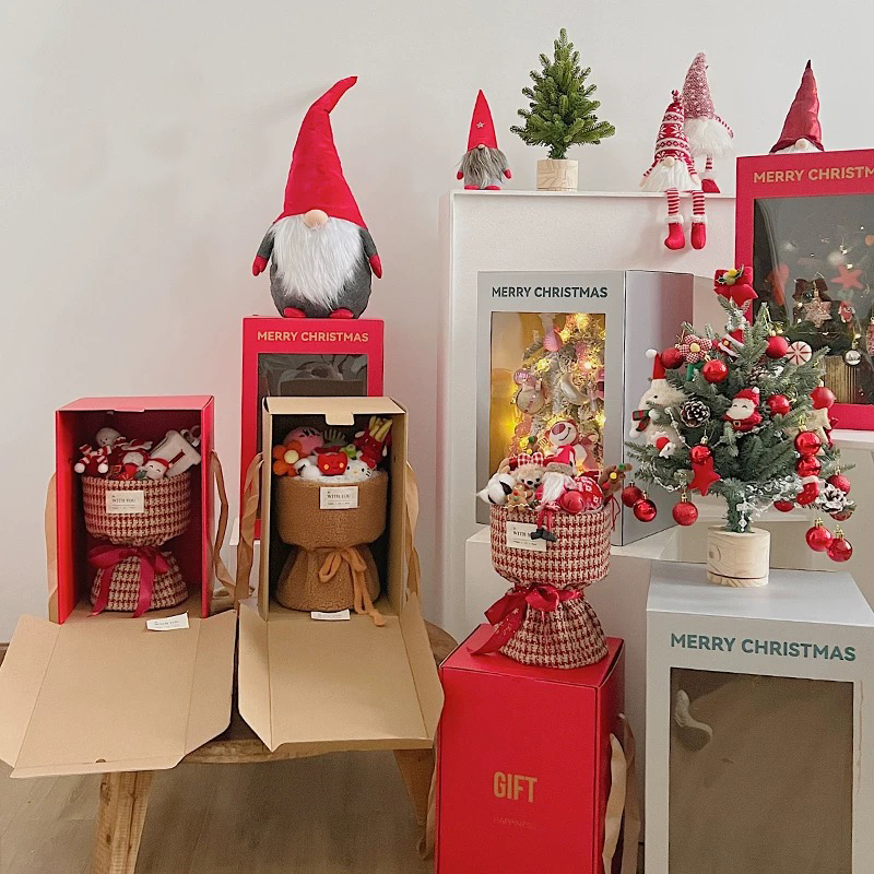 Slavnostní tématické transparentní květinové dárkové krabičky